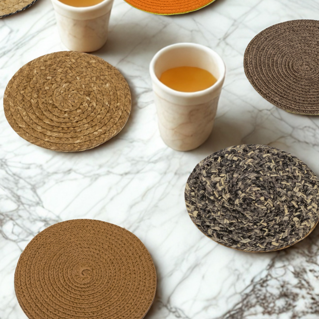 紙編帶杯墊