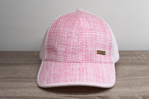 金標紙布棒球帽 (草莓粉)