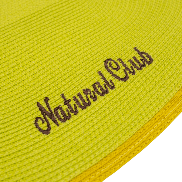 紙編帶餐墊 檸檬綠